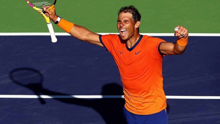 Rafa Nadal va al límite para batir a Kyrgios en Indian Wells 5 nadal