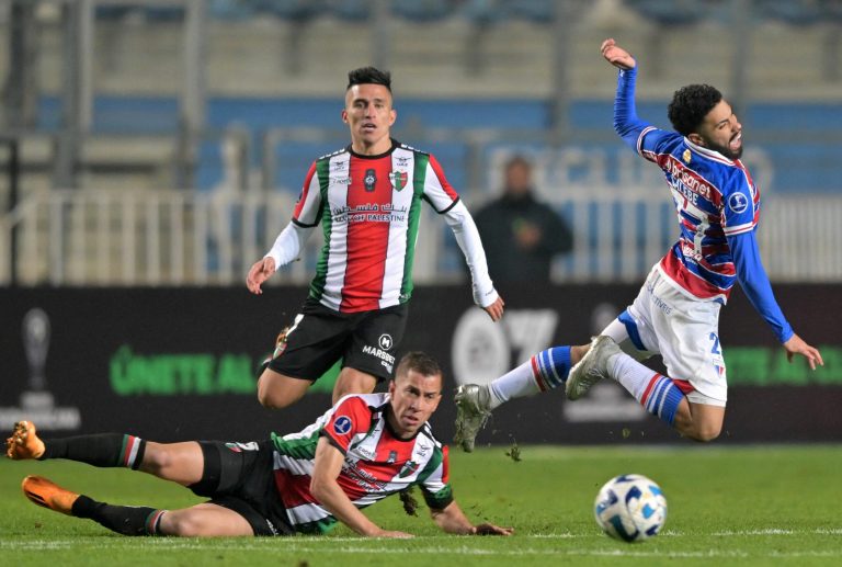 Palestino no pudo ante el Fortaleza de Lucero y queda eliminada de la Copa Sudamericana 15 FBL-SUDAMERICANA-PALESTINO-FORTALEZA